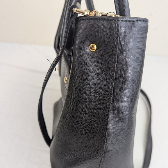 Furla Black Leather Hobo Bag with Detachable Strap.  Almost Like New - Picture 11 of 16